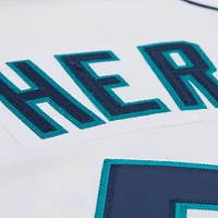 Maillot authentique Mitchell & Ness Felix Hernandez pour homme, blanc, collection Cooperstown, Seattle Mariners