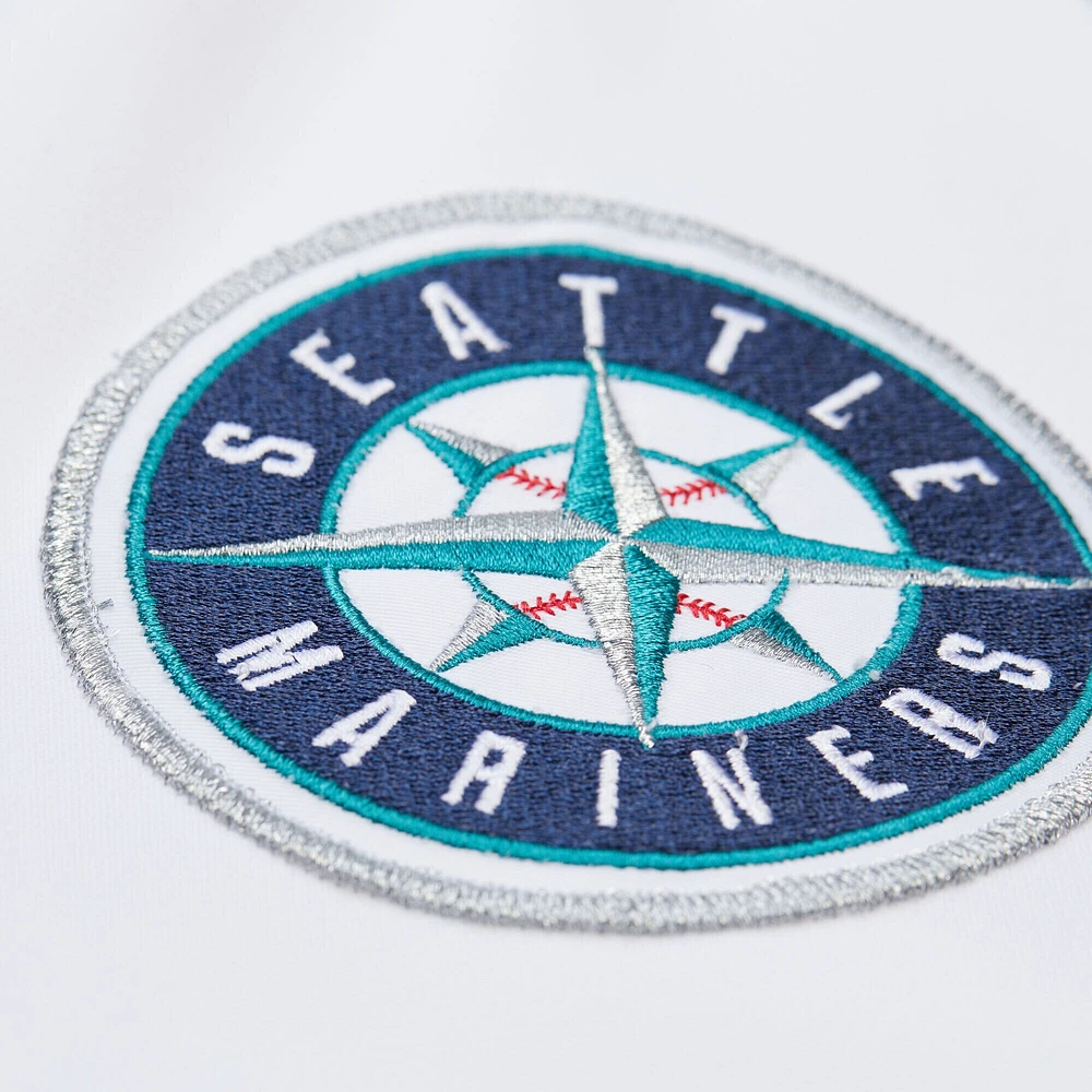 Maillot authentique Mitchell & Ness Felix Hernandez pour homme, blanc, collection Cooperstown, Seattle Mariners
