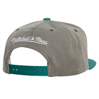 Casquette snapback basique Mitchell & Ness grise pour homme, collection Cooperstown, Seattle Mariners