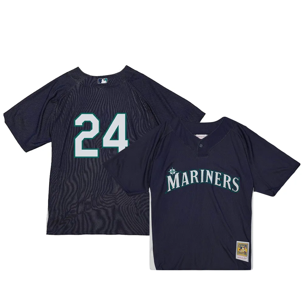 Mitchell & Ness Men's Mitchell & Ness Ken Griffey Jr. Light Blue Seattle  Mariners Cooperstown Collection Authentic Jersey