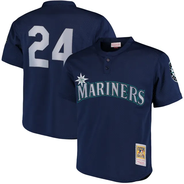 Men's Majestic Ken Griffey Jr. Light Blue Seattle Mariners Cooperstown  Collection Cool Base Player Jersey