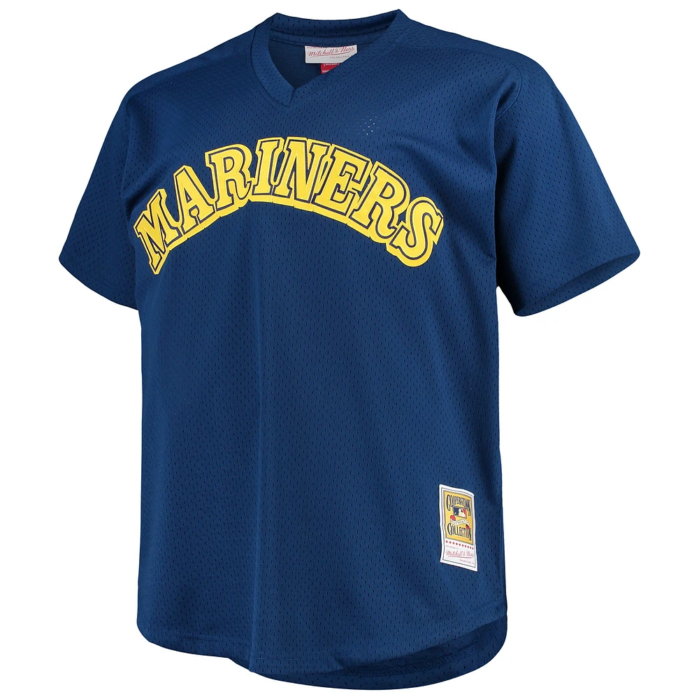 Men's Mitchell & Ness Ken Griffey Jr. Royal Seattle Mariners Big Tall Cooperstown Collection Mesh Batting Practice Jersey