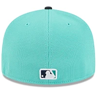 Casquette ajustée 59FIFTY pour homme New Era Teal Seattle Mariners 2025 Spring Training