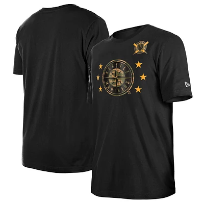 Men's New Era Black Seattle Mariners 2024 Armed Forces Day T-Shirt