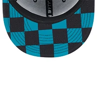 Men's New Era Black Seattle Mariners Checkered Undervisor 59FIFTY Fitted Hat