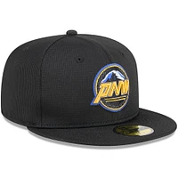Men's New Era Black Seattle Mariners City Connect Batting Practice 59FIFTY Fitted Hat