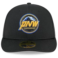 Men's New Era Black Seattle Mariners City Connect Batting Practice Low Profile 59FIFTY Fitted Hat