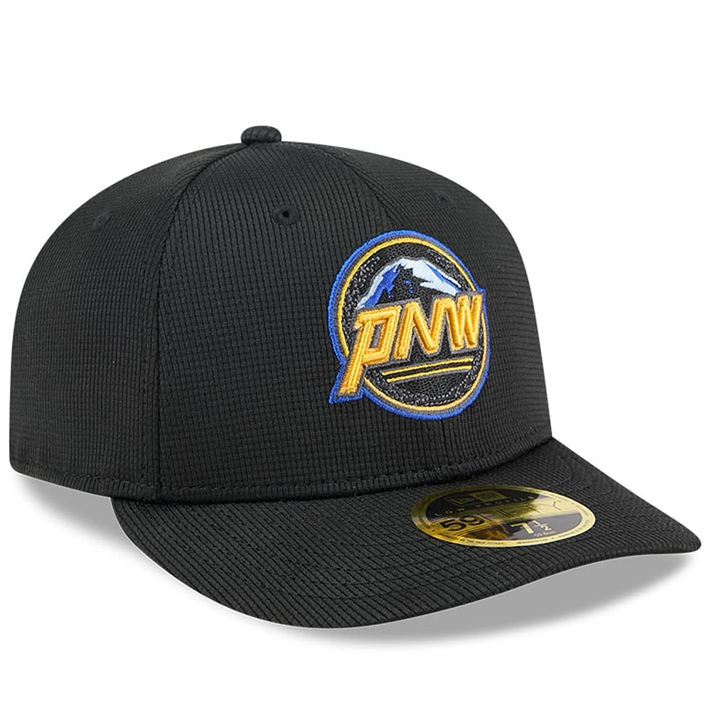 Men's New Era Black Seattle Mariners City Connect Batting Practice Low Profile 59FIFTY Fitted Hat