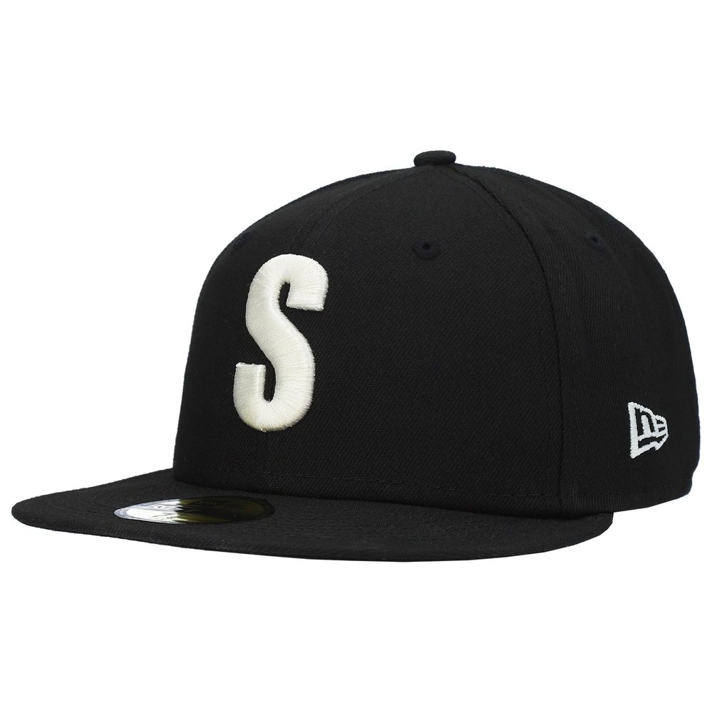 Men's New Era Black Seattle Mariners Cooperstown Collection Turn Back The Clock Steelheads 59FIFTY Fitted Hat