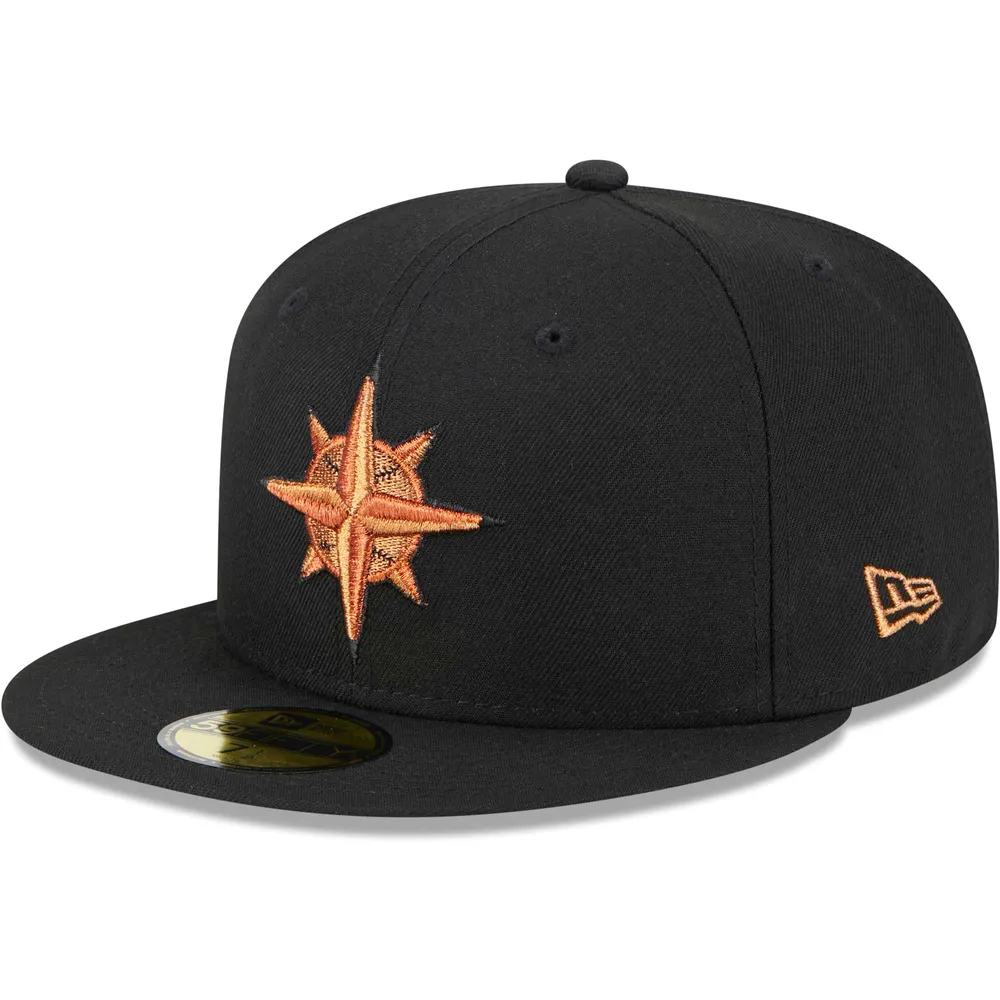 Men's New Era Yellow/Black Houston Astros Grilled 59FIFTY Fitted Hat