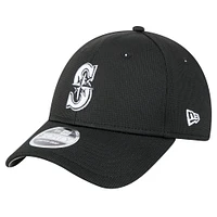 Casquette ajustable Pivot 9FORTY des Mariners de Seattle de New Era pour homme, noire