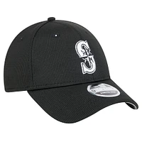 Casquette ajustable Pivot 9FORTY des Mariners de Seattle de New Era pour homme, noire