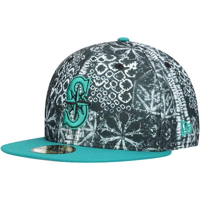 Casquette ajustée 59FIFTY Seattle Mariners Sands New Era noire pour homme