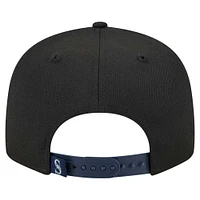 Men's New Era Black Seattle Mariners Splatter 9FIFTY Snapback Hat