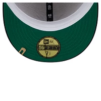 Men's New Era Cream/Navy Seattle Mariners Two-Tone Corduroy 59FIFTY Fitted Hat