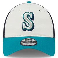 Men's New Era Cream Seattle Mariners 2025 Batting Practice 9TWENTY Adjustable Hat