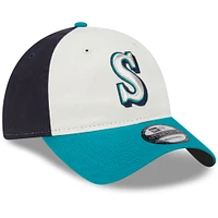 Men's New Era Cream Seattle Mariners 2025 Batting Practice 9TWENTY Adjustable Hat