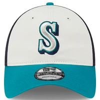 Men's New Era  Cream Seattle Mariners 2025 Batting Practice 9TWENTY Adjustable Hat