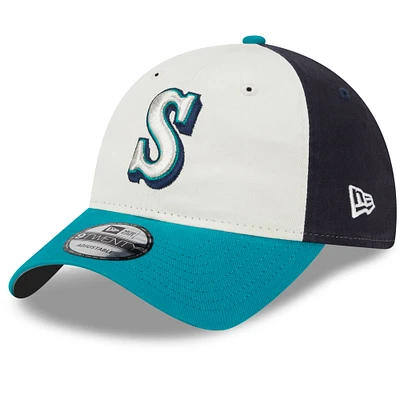 Men's New Era  Cream Seattle Mariners 2025 Batting Practice 9TWENTY Adjustable Hat