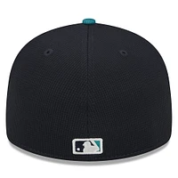 Men's New Era  Cream Seattle Mariners 2025 Batting Practice Low Profile 59FIFTY Fitted Hat