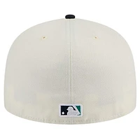 Men's New Era Cream Seattle Mariners Chrome 59FIFTY Fitted Hat