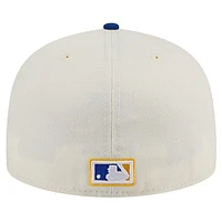 Men's New Era Cream Seattle Mariners Cooperstown Collection Chrome 59FIFTY Fitted Hat