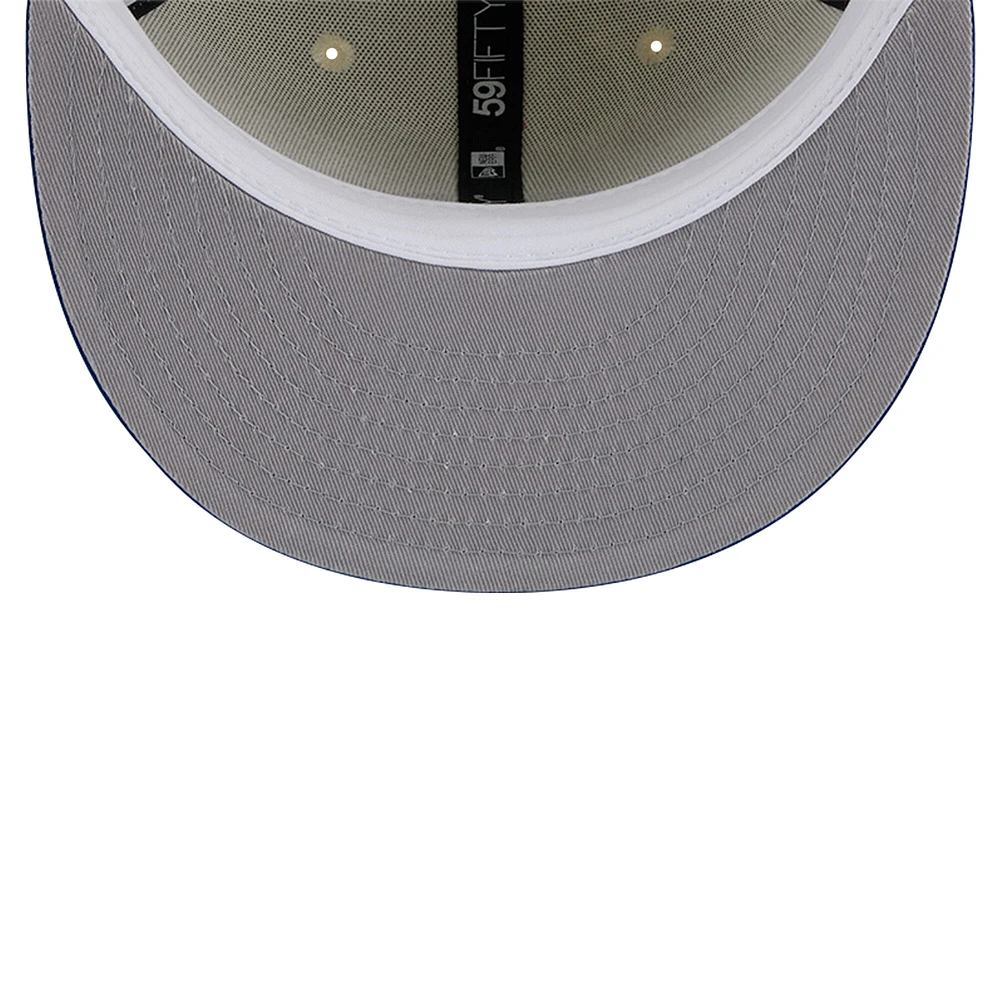 Men's New Era Cream Seattle Mariners Cooperstown Collection Chrome 59FIFTY Fitted Hat