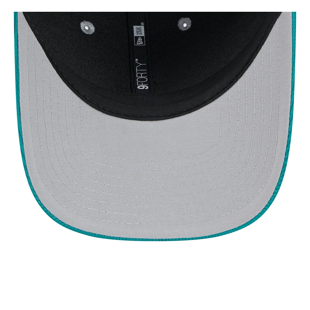 Men's New Era  Gray/Aqua Seattle Mariners 2025 Batting Practice 9FORTY M-Crown Adjustable Hat