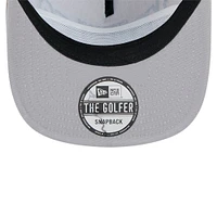 Casquette de golf à visière snapback en velours côtelé gris Seattle Mariners de New Era pour homme