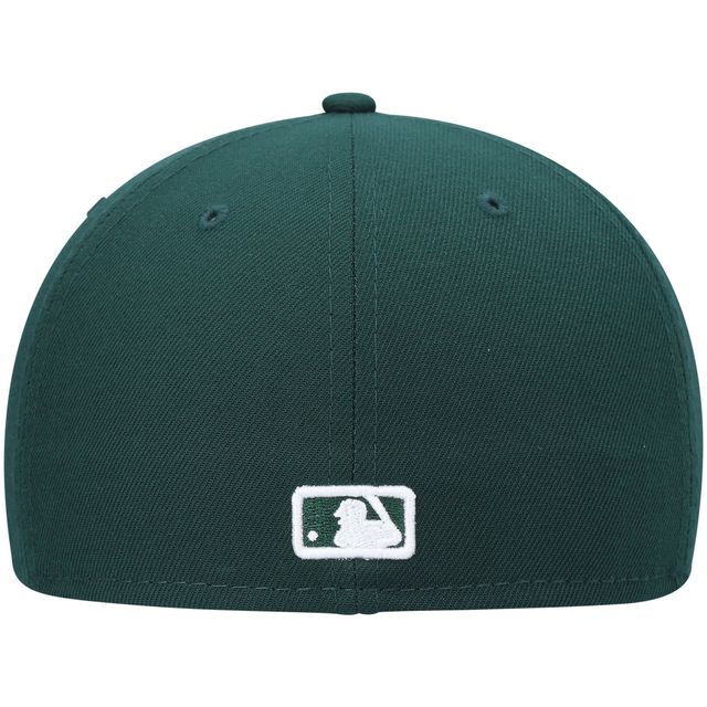 Casquette ajustée 59FIFTY verte avec logo blanc des Mariners de Seattle New Era pour homme