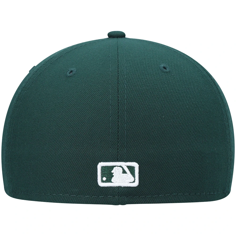 Men's New Era Green Seattle Mariners White Logo 59FIFTY Fitted Hat