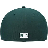 Men's New Era Green Seattle Mariners White Logo 59FIFTY Fitted Hat
