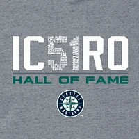 Men's New Era Ichiro Suzuki Gray Seattle Mariners 2025 National Baseball Hall of Fame Pullover Hoodie