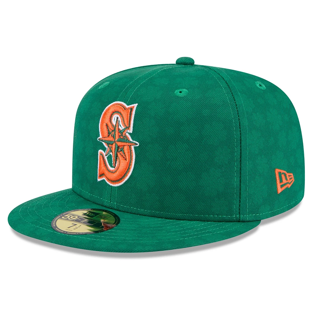 Men's New Era Kelly Green Seattle Mariners St. Patrick's Day 59FIFTY Fitted Hat