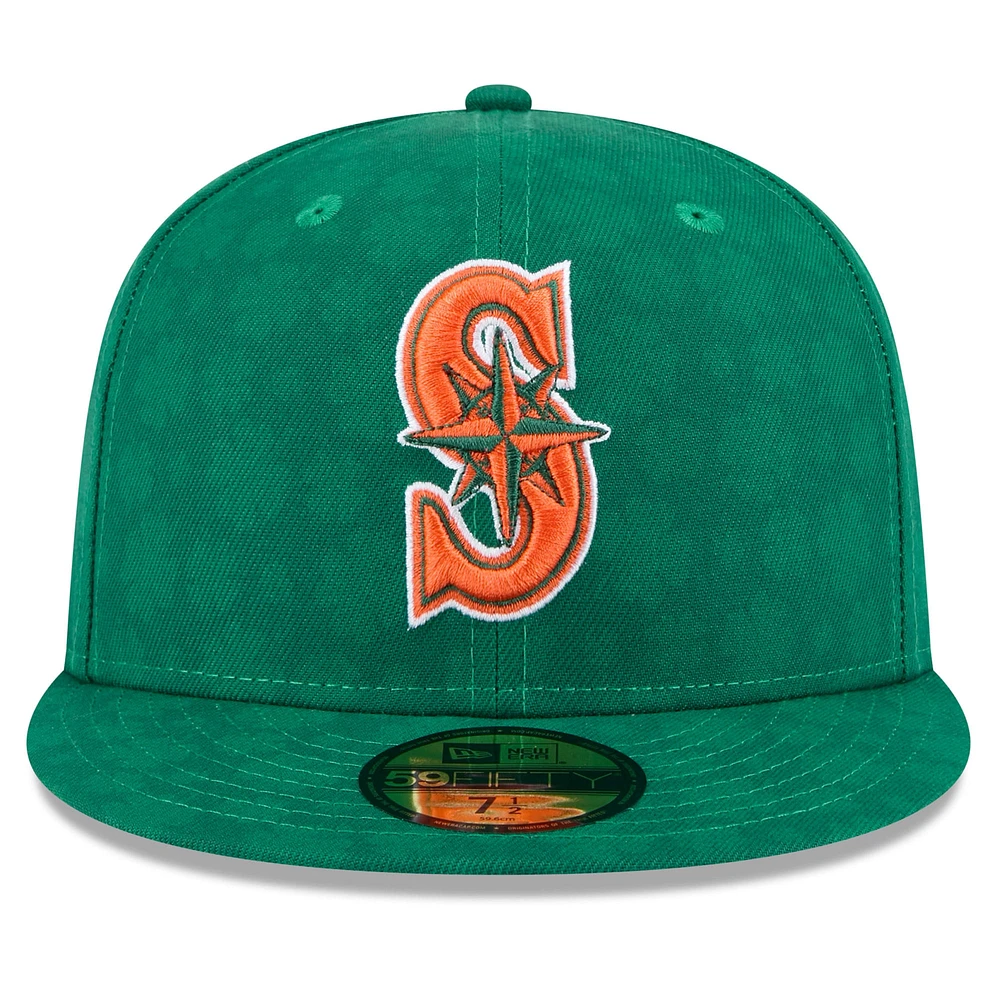 Men's New Era Kelly Green Seattle Mariners St. Patrick's Day 59FIFTY Fitted Hat