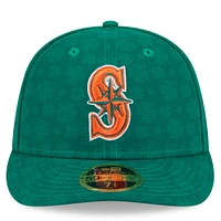 Casquette ajustée 59FIFTY à profil bas pour homme New Era Kelly Green Seattle Mariners St. Patrick's Day