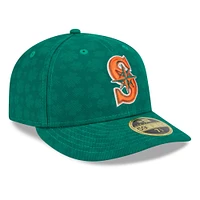Casquette ajustée 59FIFTY à profil bas pour homme New Era Kelly Green Seattle Mariners St. Patrick's Day