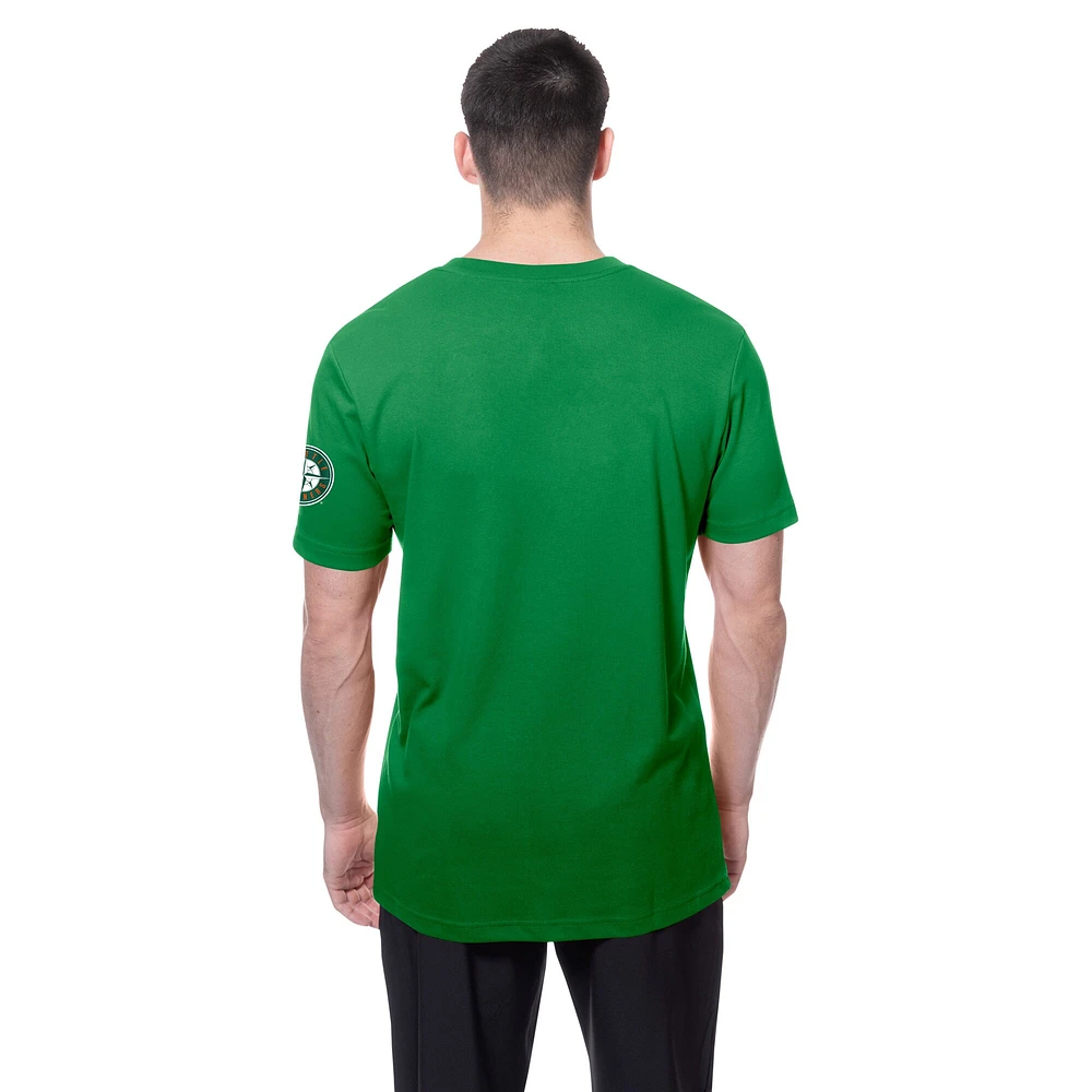 Men's New Era  Kelly Green Seattle Mariners St. Patrick's Day Shamrock Fill T-Shirt