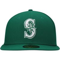 Men's New Era Kelly Green Seattle Mariners White Logo 59FIFTY Fitted Hat