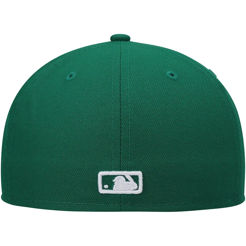 Men's New Era Kelly Green Seattle Mariners White Logo 59FIFTY Fitted Hat