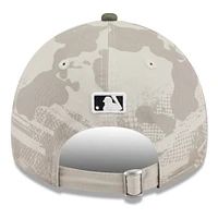 Men's New Era Light Beige/Olive Seattle Mariners 2025 Armed Forces Day 9TWENTY Adjustable Hat