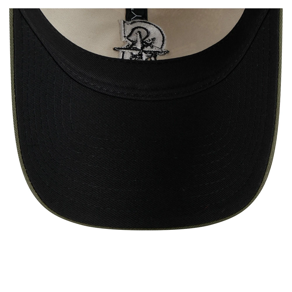 Men's New Era Light Beige/Olive Seattle Mariners 2025 Armed Forces Day 9TWENTY Adjustable Hat
