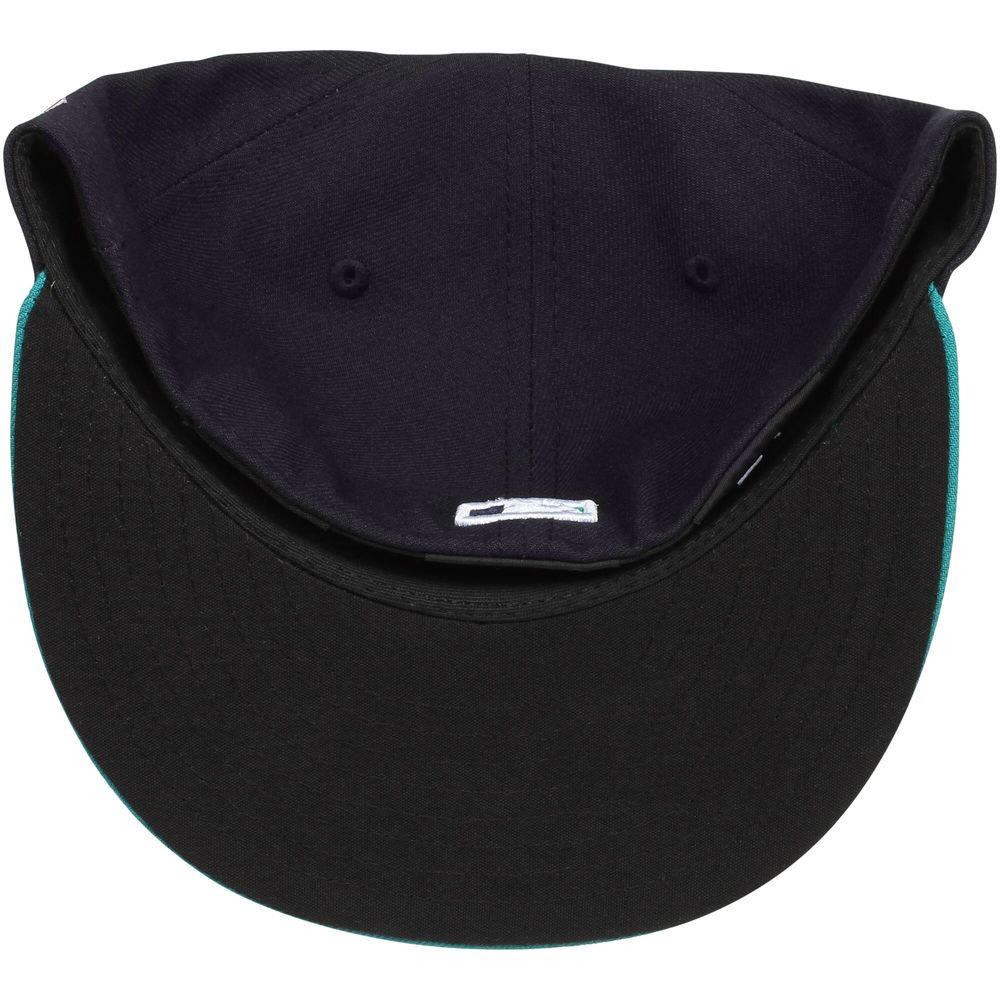 Men's New Era Navy/Aqua Seattle Mariners Alternate Authentic Collection On Field 59FIFTY Fitted Hat