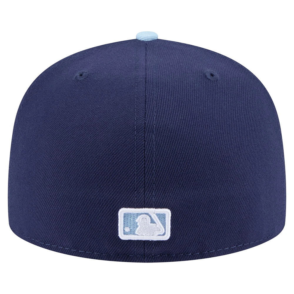 Men's New Era Navy/Light Blue Seattle Mariners Color Pack 2-Tone 59FIFTY Fitted Hat