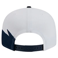 Men's New Era Navy/White Seattle Mariners Jagged 9FIFTY Snapback Hat