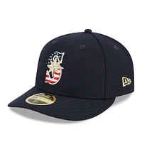 Men's New Era  Navy Seattle Mariners 2023 Fourth of July Low Profile 59FIFTY Fitted Hat