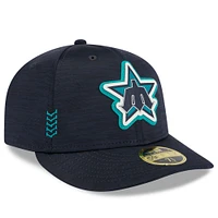 Men's New Era  Navy Seattle Mariners 2024 Clubhouse Low Profile 59FIFTY Fitted Hat