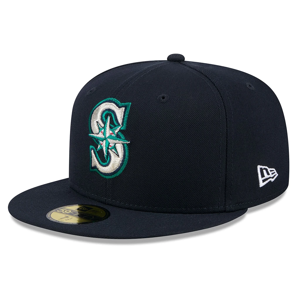 Men's New Era  Navy Seattle Mariners 2025 Jackie Robinson Day 59FIFTY Fitted Hat