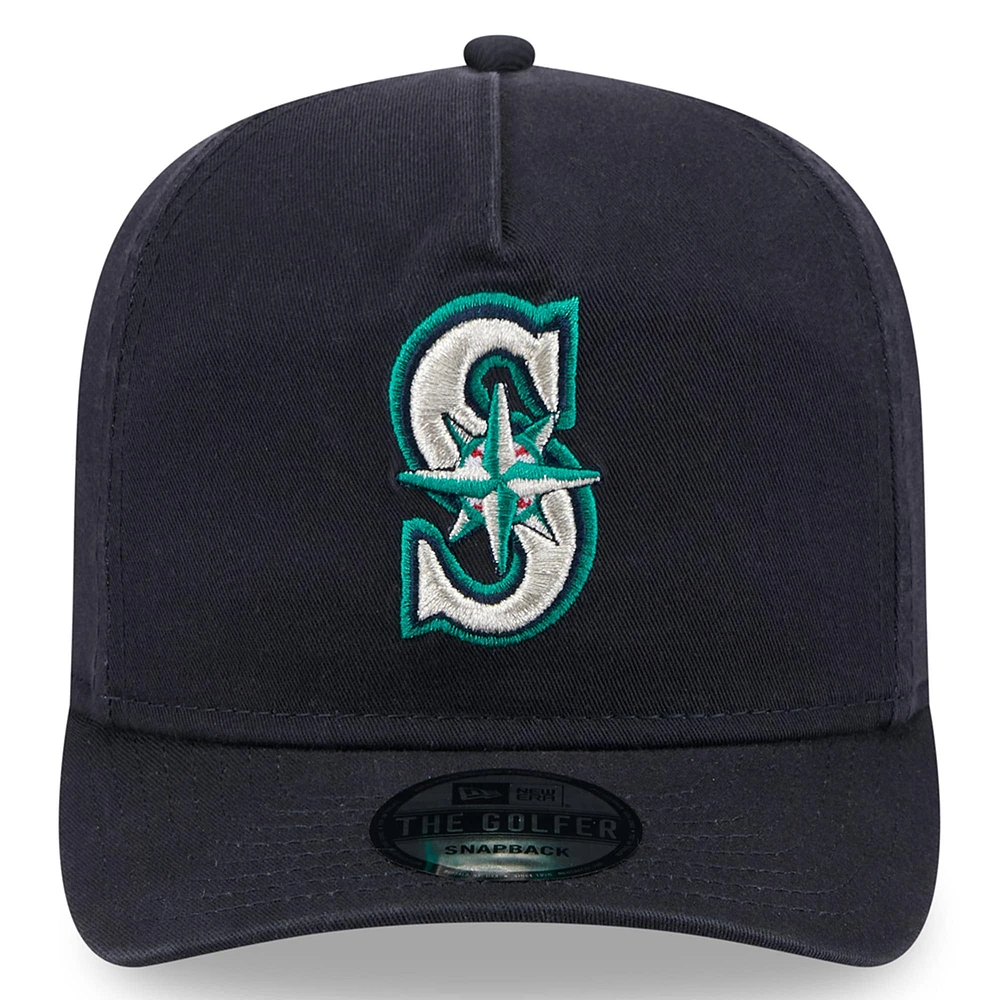 Men's New Era  Navy Seattle Mariners 2025 Jackie Robinson Day Golfer Adjustable Hat