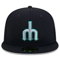 Casquette ajustée MLB Clubhouse 59FIFTY 2025 des Mariners de Seattle New Era pour homme
